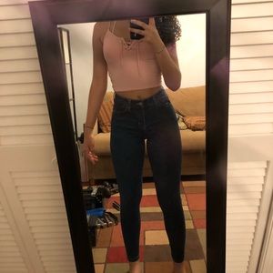 Topshop DarkWash Jamie Jeans